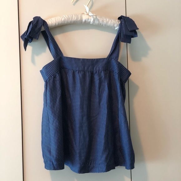 J. Crew Polka Dot Silk Blouse Size 00 - Picture 2 of 16